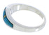 Sterling Silver Turquoise Opal Southwest Ring Size 5-3/4 EX51041